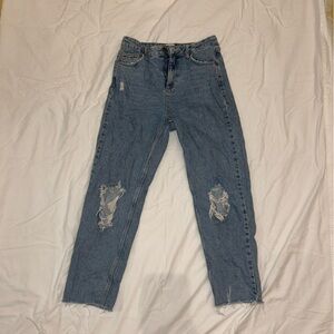 BDG Urban Outfitters Str Straight Leg Ripped Blue Jeans Size 28
